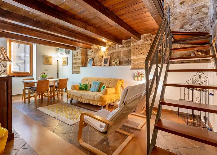 Emerald Attic In Old Town By Sea